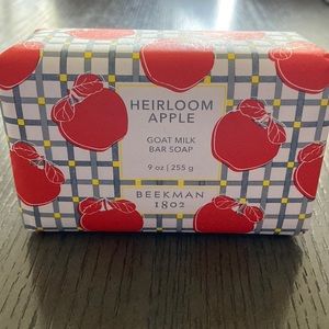 Beekman 1802 goat milk bar soap in heirloom apple